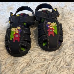 90's Teletubbies Navy Sandals